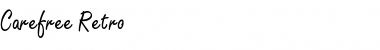 Download Carefree Retro Normal Font Title Preview