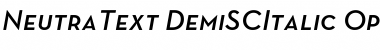 Download Neutra Text Light SC Demi Italic Font