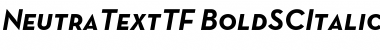 Download Neutra Text TF SC Bold Italic Font