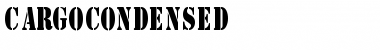 Download CargoCondensed Regular Font Title Preview