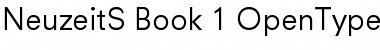 Download NeuzeitS Book Font Title Preview