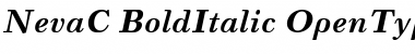 Download NevaC Bold Italic Font