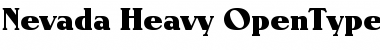 Download Nevada-Heavy Regular Font Title Preview