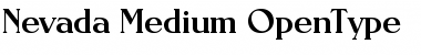 Download Nevada-Medium Regular Font Title Preview