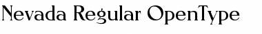 Download Nevada-Regular Regular Font Title Preview