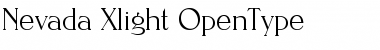 Download Nevada-Xlight Regular Font Title Preview