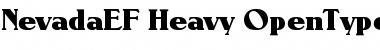 Download NevadaEF Heavy Font Title Preview