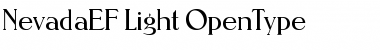 Download NevadaEF Light Font Title Preview
