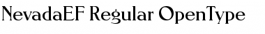 Download NevadaEF Regular Font Title Preview