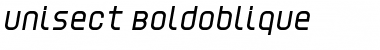 Download Unisect BoldOblique Font Title Preview