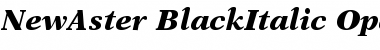 Download New Aster Black Italic Font Title Preview