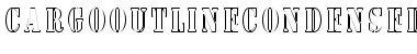 Download CargoOutlineCondensed Regular Font Title Preview
