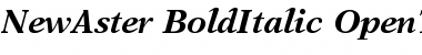 Download New Aster Bold Italic Font Title Preview