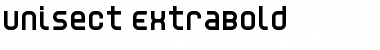 Download Unisect ExtraBold Font Title Preview