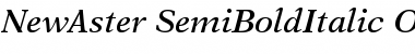 Download New Aster Semi-Bold Italic Font Title Preview