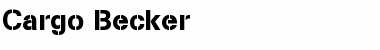 Download Cargo Becker Regular Font Title Preview