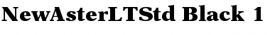 Download New Aster LT Std Black Font Title Preview