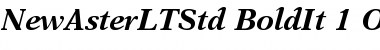 Download New Aster LT Std Bold Italic Font Title Preview