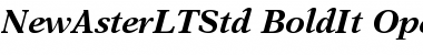 Download New Aster LT Std Bold Italic Font Title Preview