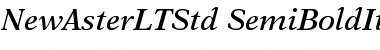 Download New Aster LT Std Semibold Italic Font Title Preview