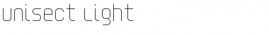 Download Unisect Light Font Title Preview