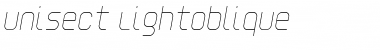 Download Unisect LightOblique Font Title Preview