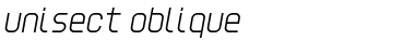 Download Unisect Oblique Font Title Preview