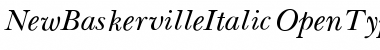Download New BaskervilleItalic Font Title Preview