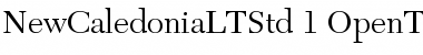 Download New Caledonia LT Std Regular Font Title Preview