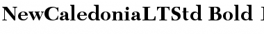 Download New Caledonia LT Std Bold Font Title Preview