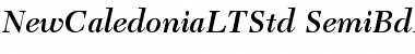 Download New Caledonia LT Std Semibold Italic Font Title Preview