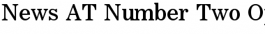 News AT Number Two Font