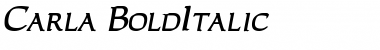 Download Carla BoldItalic Font Title Preview