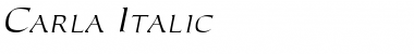 Download Carla Italic Font Title Preview