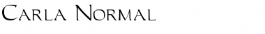 Download Carla Normal Font Title Preview
