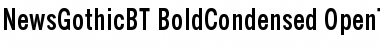 Download News Gothic Bold Condensed Font