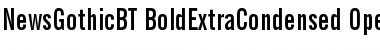 Download News Gothic Bold Extra Condensed Font