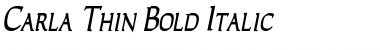 Download Carla Thin Bold Italic Font Title Preview