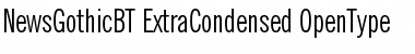 Download News Gothic Extra Condensed Font