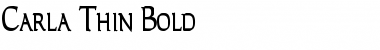 Download Carla Thin Bold Font Title Preview