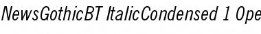 Download News Gothic Condensed Italic Font