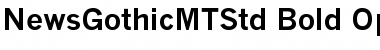 Download News Gothic MT Std Bold Font