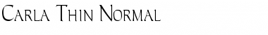 Download Carla Thin Normal Font Title Preview