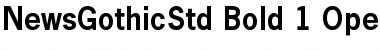 Download News Gothic Std Bold Font