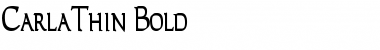 Download CarlaThin Bold Font Title Preview