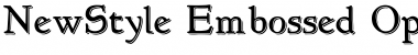 Download NewStyle Embossed Regular Font