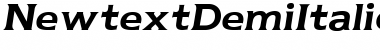 Download Newtext DemiItalic Font
