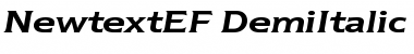 Download NewtextEF DemiItalic Font
