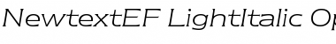 Download NewtextEF LightItalic Font