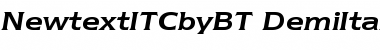 Download ITC Newtext Demi Italic Font Title Preview